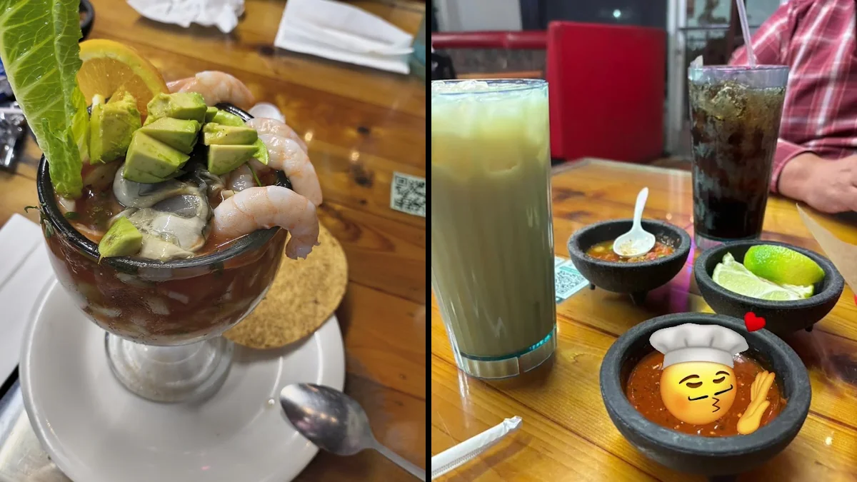 Mexican restaurant interior with warm, everyday lighting.